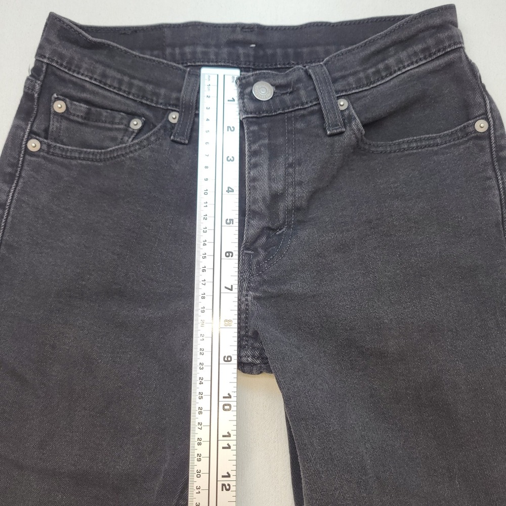 Levi's 511 Slim Straight Jeans Mens 29x32 Black Mid Rise Stretch‎ Denim - Picture 8 of 12